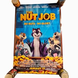 The Nut Job 27x40 Promo Movie Poster Original 2014 Will Arnett Brendan Fraser